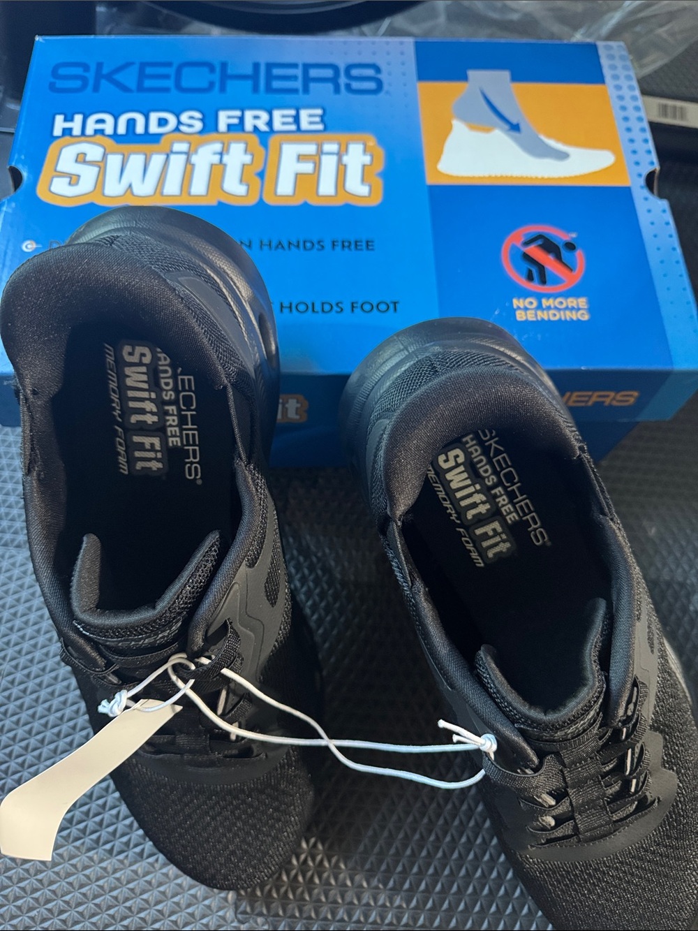 Skechers Swift Fit Slip-On Athletic Sneakers - Black men’s 12